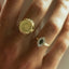Jacky dollar ring 14k gold - Studio Kroewe