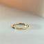 Jady sapphire ring 14k gold - Studio Kroewe
