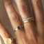 Jaimy diamond green tourmaline ring 14k gold - Studio Kroewe