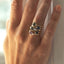 Jaimy diamond green tourmaline ring 14k gold - Studio Kroewe