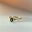 Jaimy diamond green tourmaline ring 14k gold - Studio Kroewe