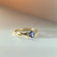 Jaimy diamond tanzanite ring 14k gold - Studio Kroewe