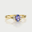 Jaimy diamond tanzanite ring 14k gold - Studio Kroewe