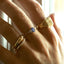 Jaimy diamond tanzanite ring 14k gold - Studio Kroewe