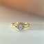 Jaimy oval diamond 0.5ct ring 14k gold - Studio Kroewe