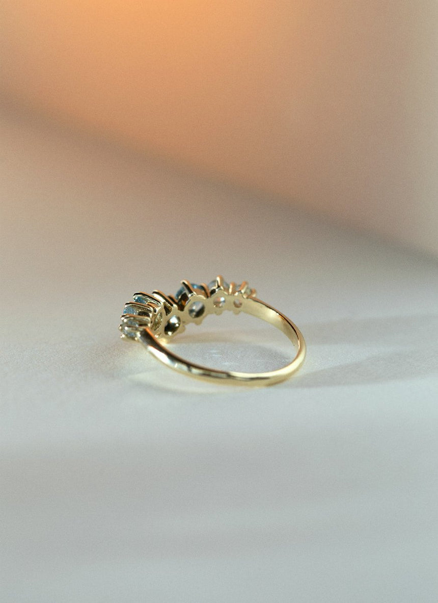 James topaz ring 14k gold - Studio Kroewe