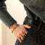 Jasseron 5.0mm double chain bracelet 14k gold - Studio Kroewe