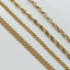 Jasseron 5.0mm double chain bracelet 14k gold - Studio Kroewe