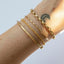 Jasseron 5.0mm double chain bracelet 14k gold - Studio Kroewe