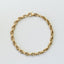 Jasseron 5.0mm double chain bracelet 14k gold - Studio Kroewe