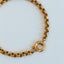 Jasseron 5mm bracelet with lock 14k gold - Studio Kroewe