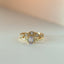 Joshi's sister diamond curve ring 14k gold - Studio Kroewe