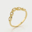 Joshi's sister diamond curve ring 14k gold - Studio Kroewe