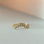 Joshi's sister diamond curve ring 14k gold - Studio Kroewe