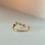 Joshi's sister diamond curve ring 14k gold - Studio Kroewe