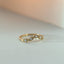 Joshi's sister diamond curve ring 14k gold - Studio Kroewe