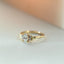 Joya oval diamond ring 14k gold - Studio Kroewe