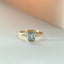 Judy aquamarine diamond ring 14k gold - Studio Kroewe