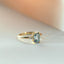 Judy aquamarine diamond ring 14k gold - Studio Kroewe