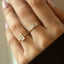Judy baguette cut diamond ring 14k gold - Studio Kroewe