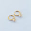 Jumi pearl huggie 14k gold - Studio Kroewe