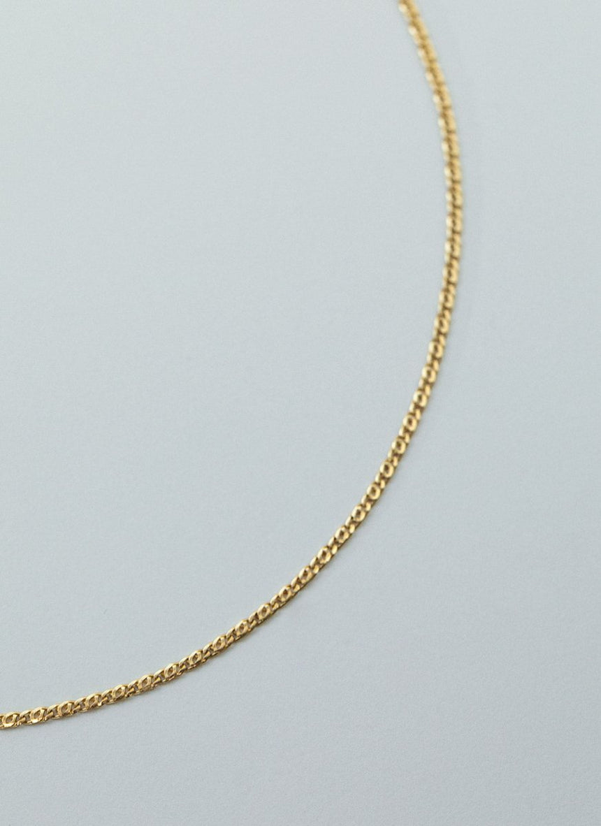 Kaia 1.9mm necklace 14k gold - Studio Kroewe