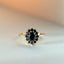 Kate black diamond entourage ring 14k gold - Studio Kroewe