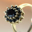 Kate black diamond entourage ring 14k gold - Studio Kroewe