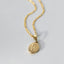Laney alphabet signet charm 14k gold - Studio Kroewe