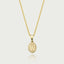 Laney alphabet signet charm 14k gold - Studio Kroewe