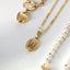 Laney alphabet signet charm 14k gold - Studio Kroewe