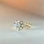 Lauren brilliant cut diamond pearl entourage ring 14k gold - Studio Kroewe