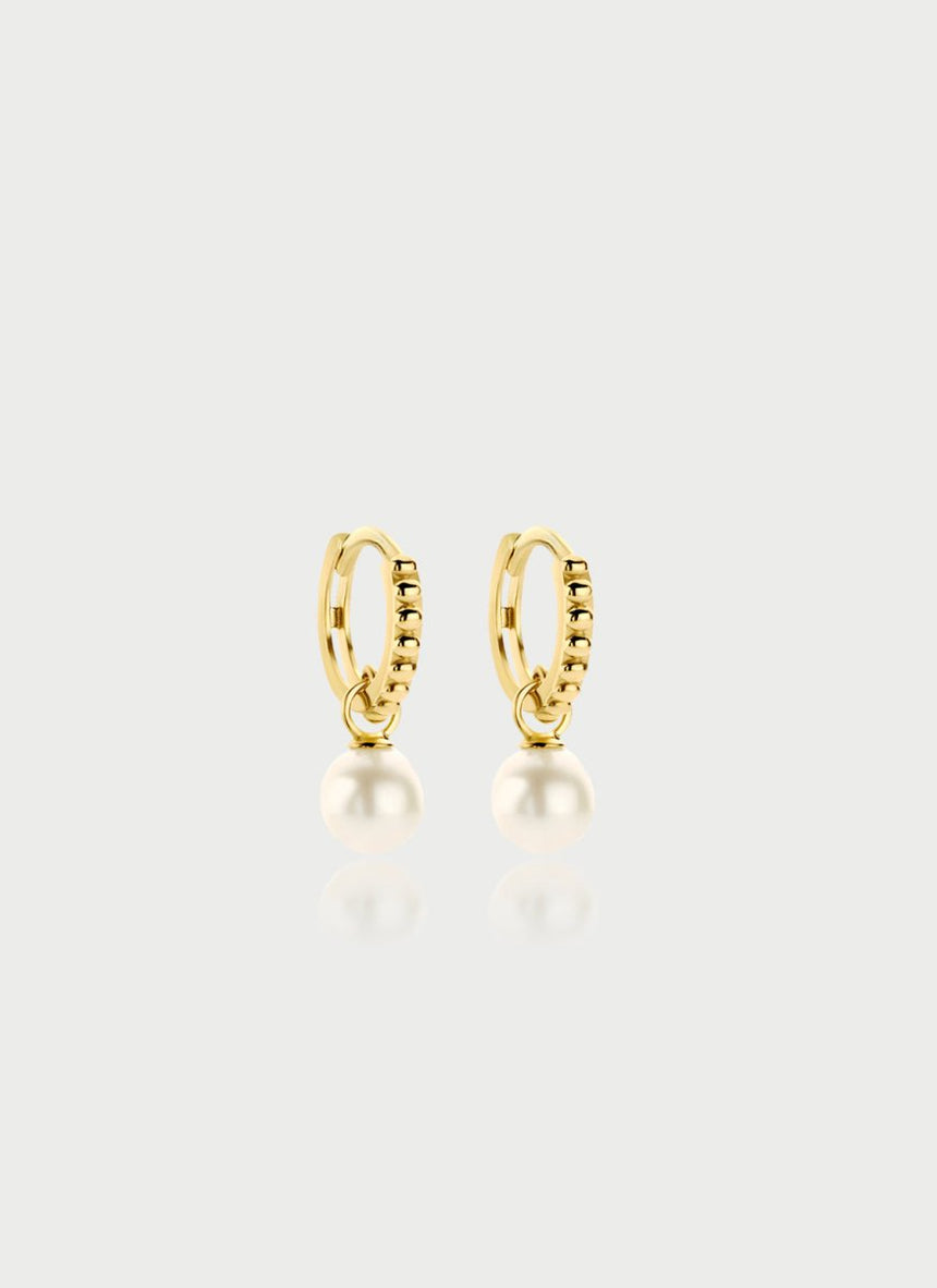 Scarlett diamond single earstud 14k gold - Studio Kroewe