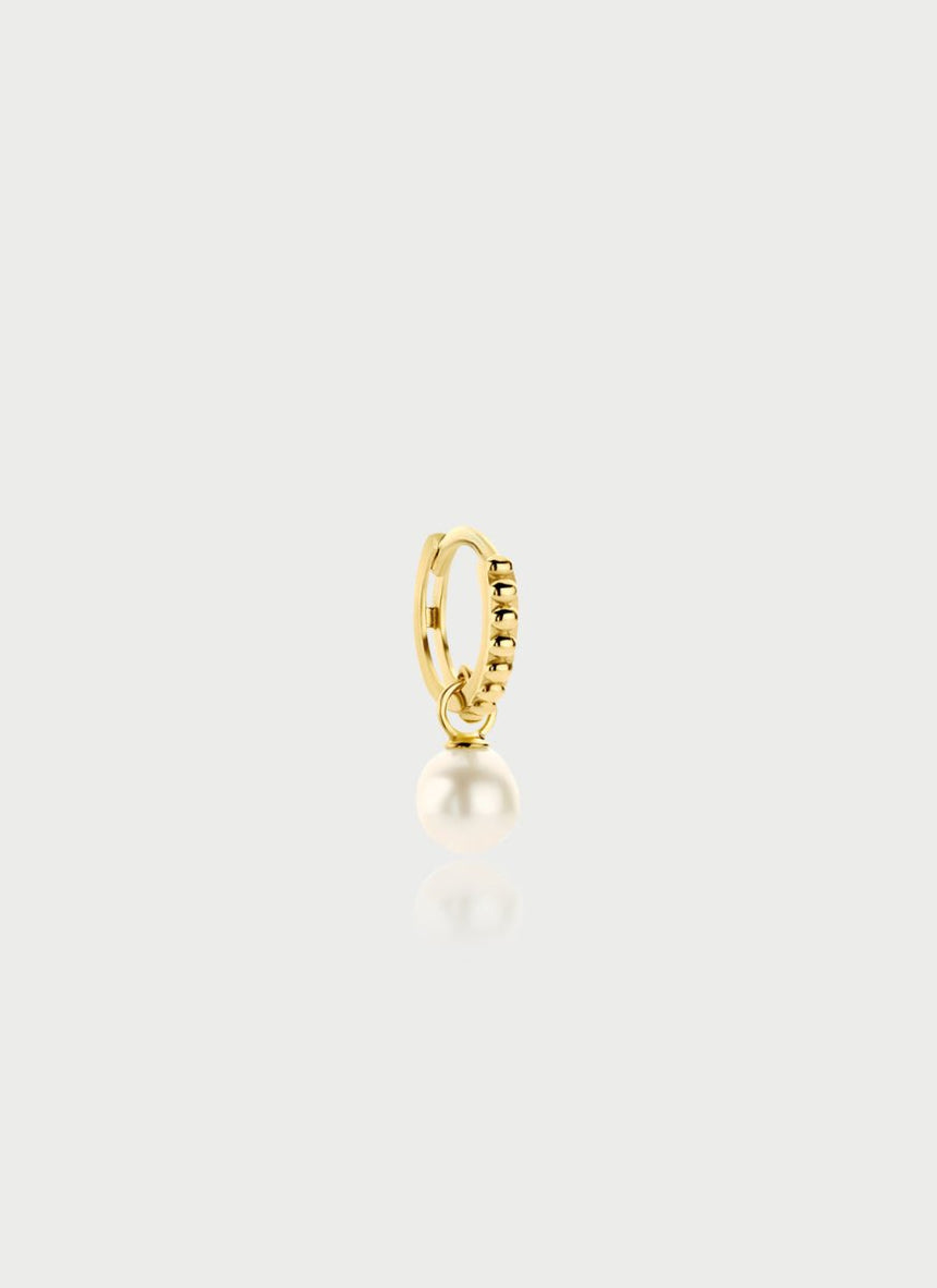 Scarlett diamond single earstud 14k gold - Studio Kroewe
