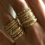 Lee stacking ring 14k gold - Studio Kroewe