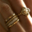 Lee stacking ring 14k gold - Studio Kroewe
