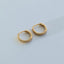Lee structured hoops 14k gold - Studio Kroewe