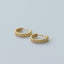 Lee structured hoops 14k gold - Studio Kroewe