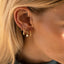 Lee structured hoops 14k gold - Studio Kroewe