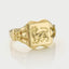 Lenny signet ring 14k gold - Studio Kroewe