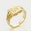 Lenny signet ring 14k gold - Studio Kroewe