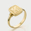 Lexy signet ring 14k gold - Studio Kroewe