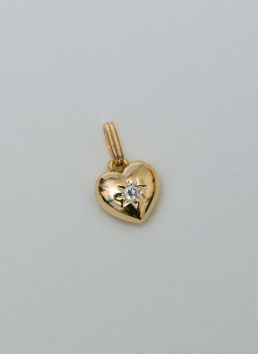 Libby birthstone charm 14k gold - Studio Kroewe