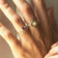 Limited Edition | Daisy diamond pink sapphire ring 14k gold - Studio Kroewe