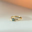 Limited Edition - Daisy sapphire diamond ring 14k gold - Studio Kroewe