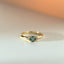 Limited Edition - Daisy sapphire diamond ring 14k gold - Studio Kroewe