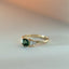 Limited Edition | Lily green tourmaline diamond ring 14k gold - Studio Kroewe