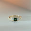 Limited Edition | Lily green tourmaline diamond ring 14k gold - Studio Kroewe