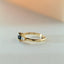 Limited Edition | Lily indigo sapphire diamond ring 14k gold - Studio Kroewe