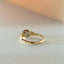 Limited Edition | Lily indigo sapphire diamond ring 14k gold - Studio Kroewe